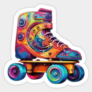 Retro Tie Dye Skate Sticker